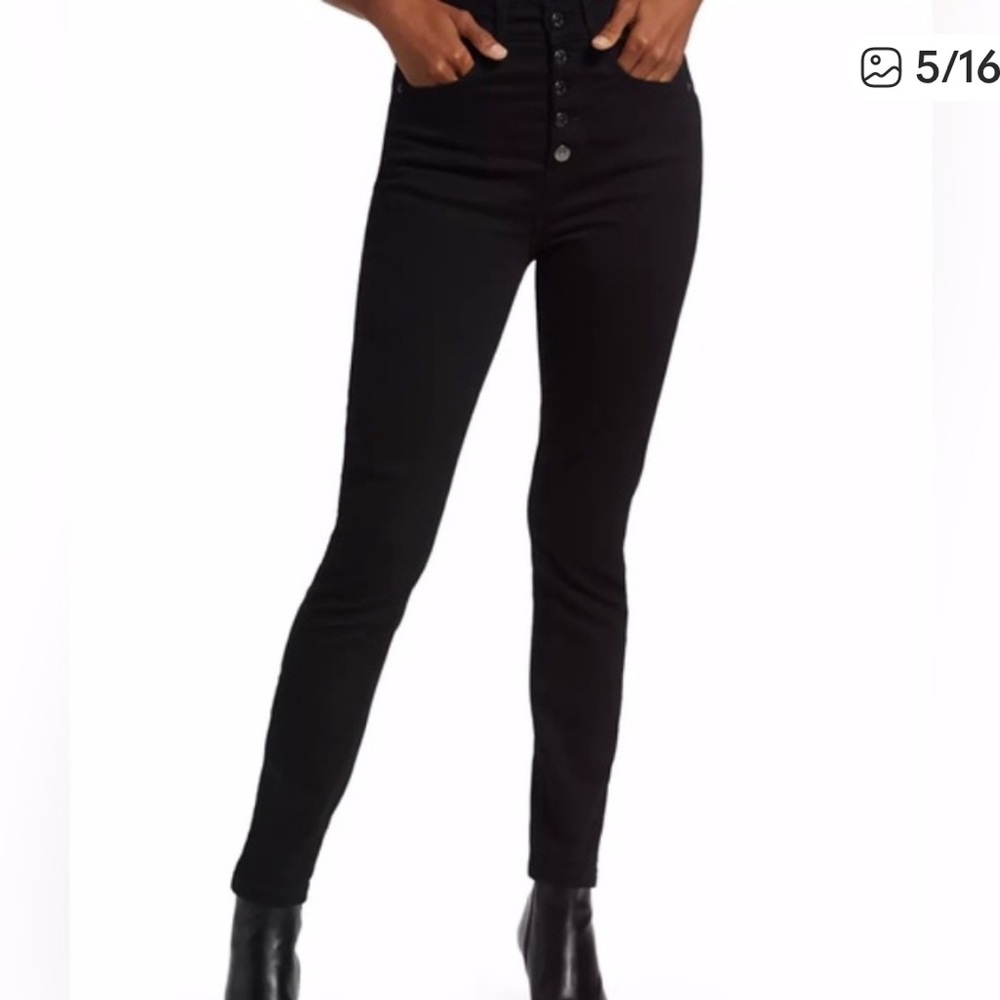 Veronica Beard Maera High Rise Black Jeans Size 26